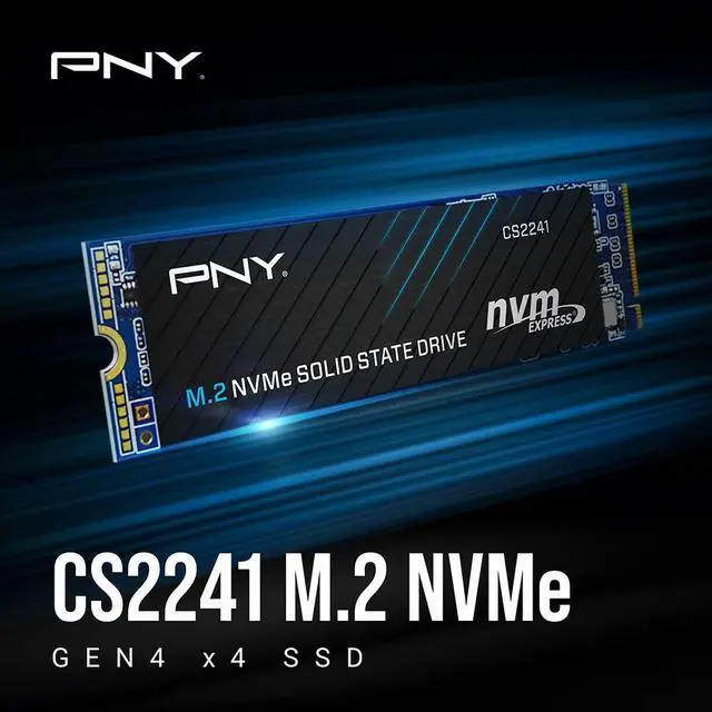 Alt view image 2 of 5 - PNY CS2241 2TB M.2 NVMe Gen4 x4 Internal Solid State Drive (SSD) - M280CS2241-2TB-RB