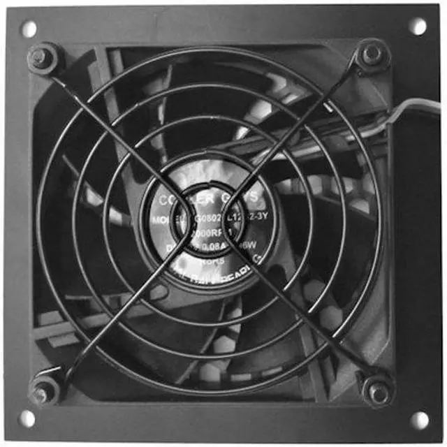 Alt view image 3 of 5 - Coolerguys Pre-Set Thermal Controlled Cooling Kits for Cabinets, AV, and Components (Single 80mm, Metal)