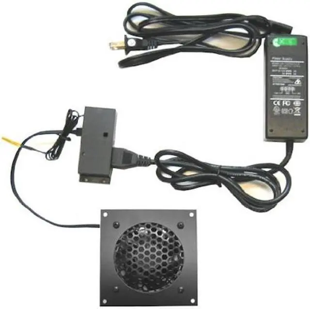 Alt view image 5 of 5 - Coolerguys Pre-Set Thermal Controlled Cooling Kits for Cabinets, AV, and Components (Single 80mm, Metal)