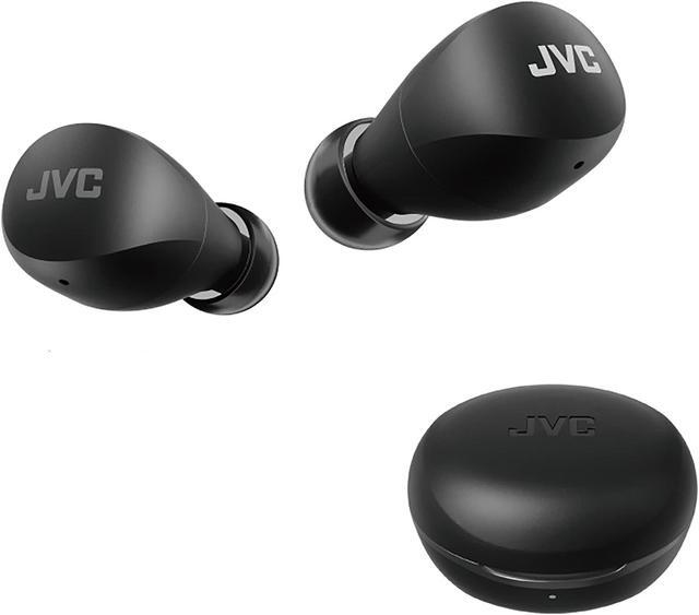 Main image of JVC Compact and Lightweight Gumy Mini True Wireless Earbuds Headphones, Long Battery Life (up to 23 Hours), Sound with Neodymium Magnet Driver, Water Resistance (IPX4) - HAA6TB (Black)