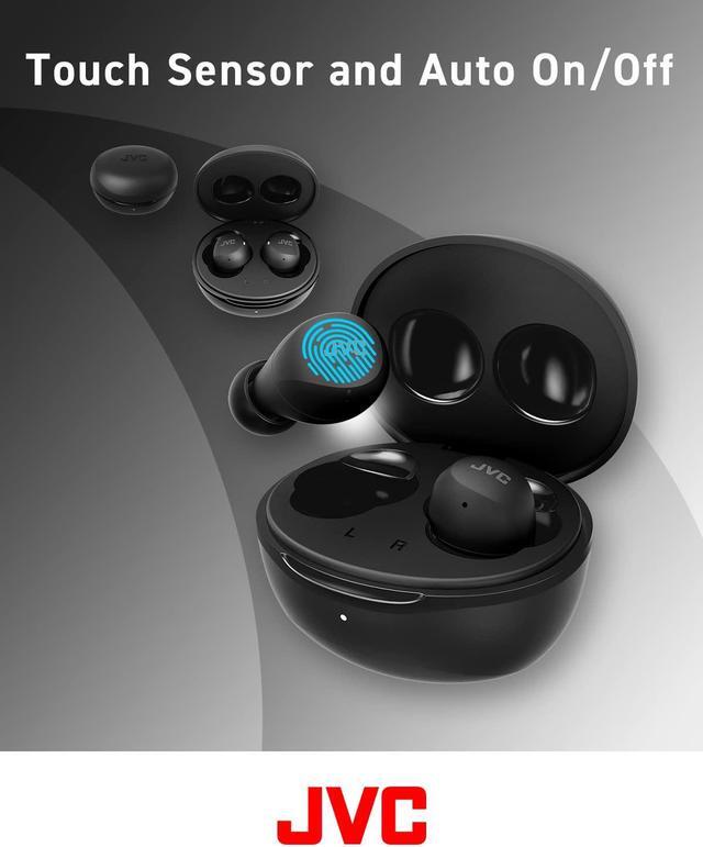 Alt view image 2 of 5 - JVC Compact and Lightweight Gumy Mini True Wireless Earbuds Headphones, Long Battery Life (up to 23 Hours), Sound with Neodymium Magnet Driver, Water Resistance (IPX4) - HAA6TB (Black)