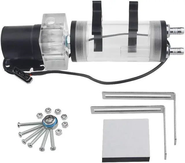 Main image of BXQINLENX 600L/H 19W DC12V CPU Cooling Heat Exchanger Water Pump Tank 117 ml CO2 Cooler