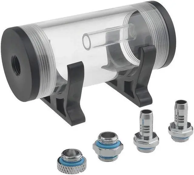 Alt view image 4 of 5 - BXQINLENX 600L/H 19W DC12V CPU Cooling Heat Exchanger Water Pump Tank 117 ml CO2 Cooler