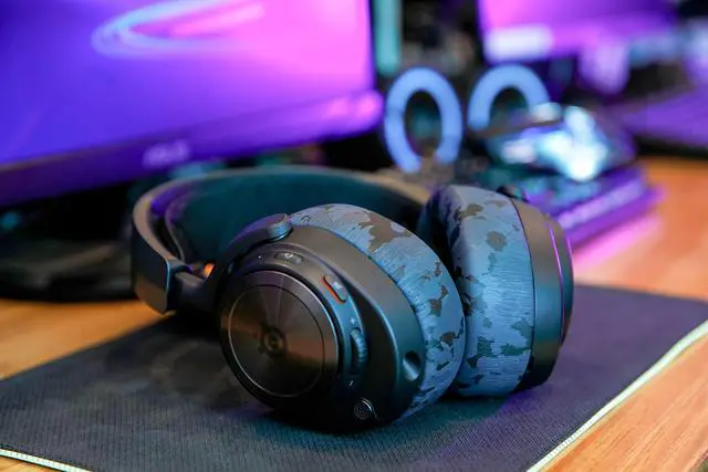 Alt view image 3 of 5 - WC Upgraded Replacement Earpads for Steelseries Arctis Nova Pro Wireless Made by Wicked Cushions | Improved Durability, Thickness, Softer Leather, and Sound Isolation | Black Camo