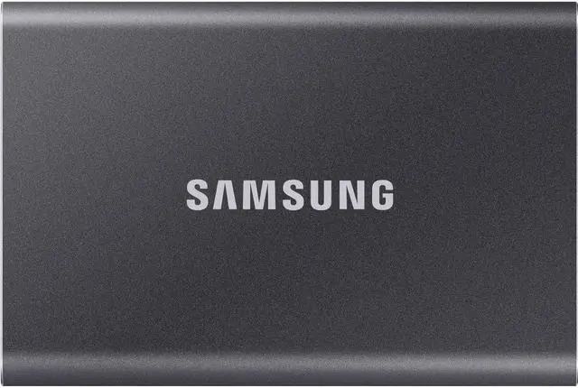 Main image of Samsung T7 Portable SSD - 2 TB - USB 3.2 Gen.2 Externe SSD Titan Gray (MU-PC2T0T/WW)
