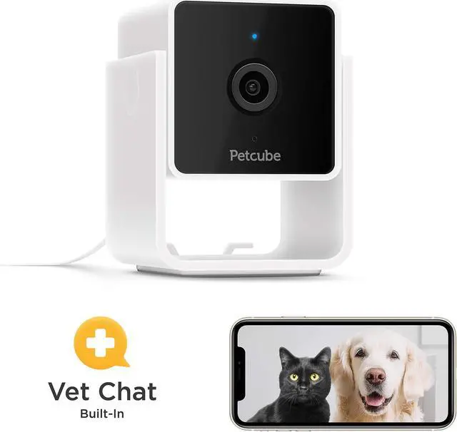 Alt view image 2 of 5 - Petcube Cam Pack of 3 Indoor Home Security Cameras with 1080p HD Video, 2-Way Audio, Motion Detection, and Phone App, Night Vision Wi-Fi Camera for Apartment Security, Video Baby Monitor, Pet Camera
