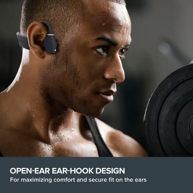 Alt view image 3 of 5 - Creative Outlier Free Wireless Bone Conduction Headphones with Bluetooth 5.3, IPX5 Sweat and Water Splash Resistance, Multipoint Connectivity, Up to 10 Hours of Battery life, Built-in Mic