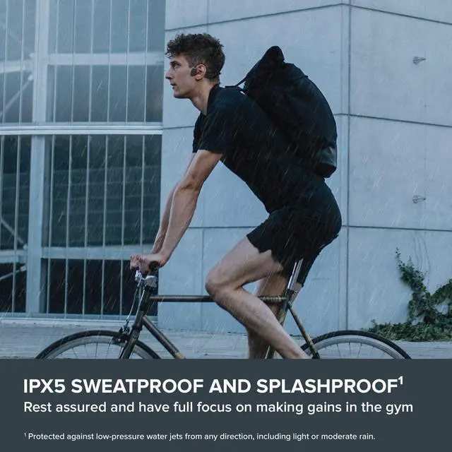 Alt view image 4 of 5 - Creative Outlier Free Wireless Bone Conduction Headphones with Bluetooth 5.3, IPX5 Sweat and Water Splash Resistance, Multipoint Connectivity, Up to 10 Hours of Battery life, Built-in Mic