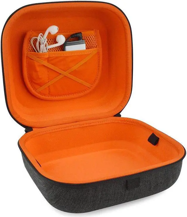 Alt view image 2 of 5 - Geekria Shield Case for Large Sized Over-Ear Headphones, Replacement Protective Hard Shell Travel Carrying Bag with Cable Storage, Compatible with Sony MDR-Z1R, Denon AH-D9200 (Dark Grey)