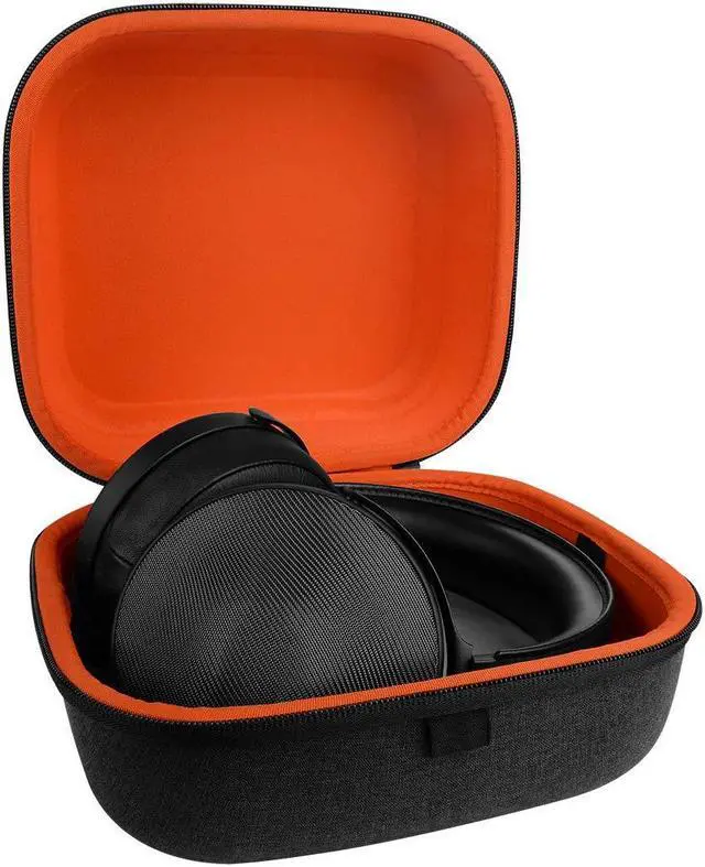 Alt view image 3 of 5 - Geekria Shield Case for Large Sized Over-Ear Headphones, Replacement Protective Hard Shell Travel Carrying Bag with Cable Storage, Compatible with Sony MDR-Z1R, Denon AH-D9200 (Dark Grey)