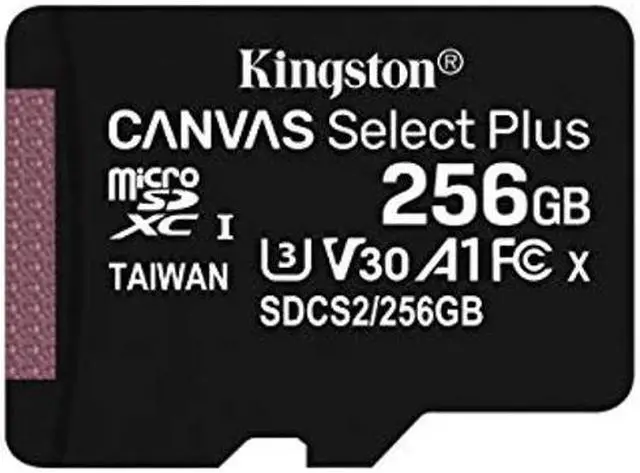 Alt view image 3 of 5 - Kingston 256GB microSDXC Canvas Select Plus Class 10 Flash Memory Card SDCS2 Memory