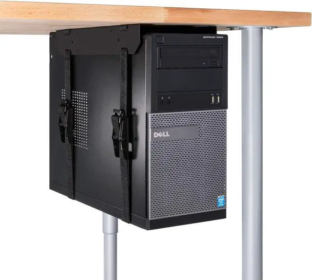 Main image of Penn Elcom Under-Desk Computer Mount, Adjustable Straps Fit up to 71 Inches - PC Tower Holder