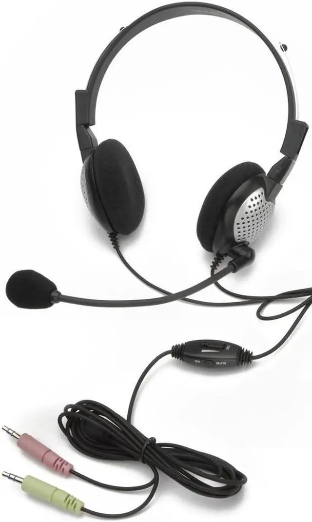 Main image of Andrea Communications NC-185 VM High Fidelity Stereo PC Computer Headset with Noise Canceling Microphone and Volume/Mute Controls