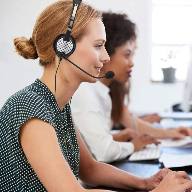 Alt view image 3 of 5 - Andrea Communications NC-185 VM High Fidelity Stereo PC Computer Headset with Noise Canceling Microphone and Volume/Mute Controls