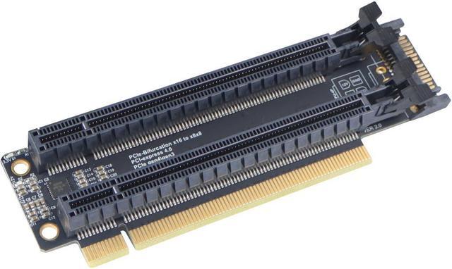 JMT PCI-E 4.0 x16 1 to 2 Expansion Card Gen4 Split Card PCIe