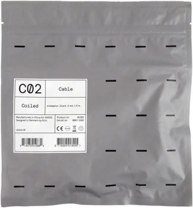 Alt view image 3 of 3 - AIAIAI C02 4.92' Coiled Cable for Djing/Small Studio, Black