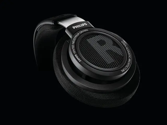 Alt view image 3 of 4 - PHILIPS SHP9500 Hifi Precision Stereo Over-Ear Headphones (Black)