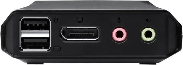 Alt view image 2 of 5 - ATEN 2-Port USB-C DisplayPort Hybrid Cable KVM Switch Control One USB Display Port Computer and USB Type C Device CS52DP