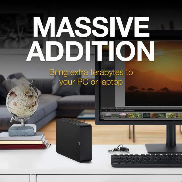Alt view image 3 of 5 - Seagate Expansion Desktop, 16TB, External Hard Drive, USB 3.0 (STKP16000402)