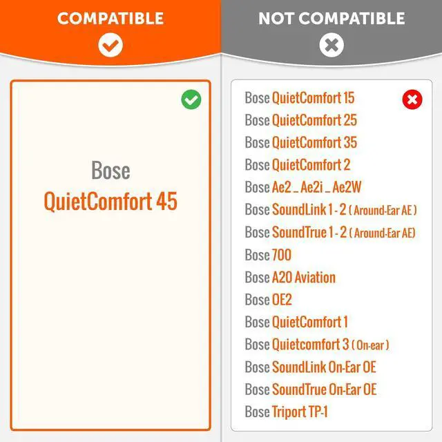 Alt view image 2 of 5 - WC Wicked Cushions Extra Thick Replacement Ear Cushions for Bose QC45 (QuietComfort 45) Headphones | (Black)