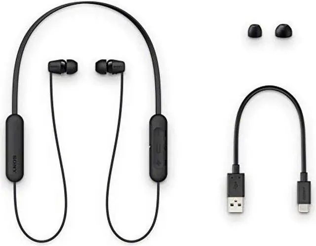 Alt view image 2 of 5 - SONY WI-C200 Wireless Bluetooth Headphones - Black