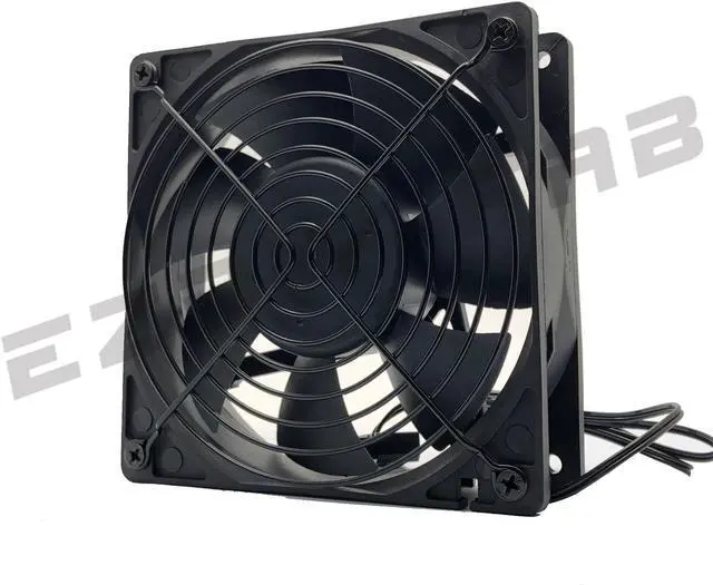 Alt view image 3 of 5 - EZDIY-FAB 12cm 120mm 200CFM 4000RPM CPU Cooling Fan 12V DC 4-Pin Molex PC Computer High CFM Cooling Case Fan with Metal Finger Guard Grill