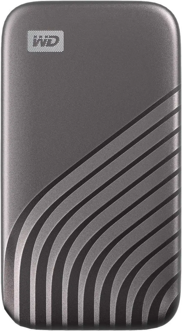 Main image of Western Digital 1TB My Passport SSD Portable External Solid State Drive, Gray, Sturdy and Blazing Fast, Password Protection with Hardware Encryption - WDBAGF0010BGY-WESN