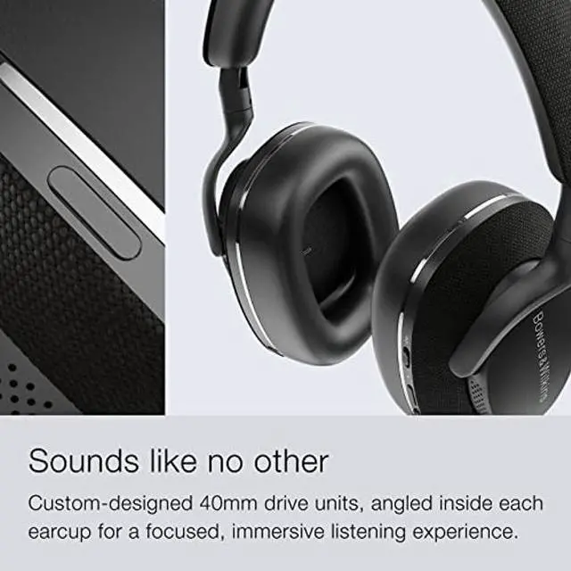 Alt view image 2 of 5 - Bowers & Wilkins Px7 S2 Over-Ear Headphones - Advanced Noise Cancellation, Technical Fabrics, 30-Hour Battery Life, 15-Min Quick Charging, Black