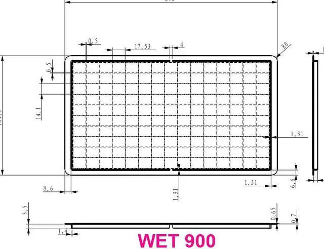 Alt view image 4 of 4 - SAM4S ER-920, ER-940, SPS-320, SPS-340 Overlay Flat Keyboard Wet Cover Silicone Keyboard