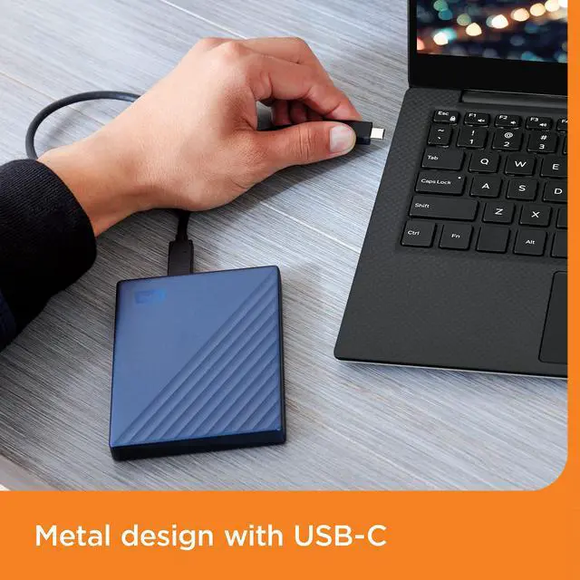 WD 5TB My Passport Ultra, Blue, Portable External Hard Drive