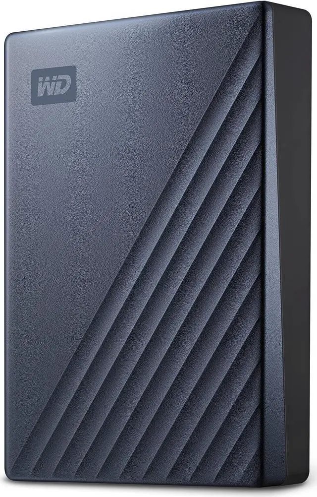 Main image of WD 5TB My Passport Ultra, Blue, Portable External Hard Drive, backup software with defense against ransomware, and password protection, USB-C and USB 3.1 - WDBFTM0050BBL-WESN