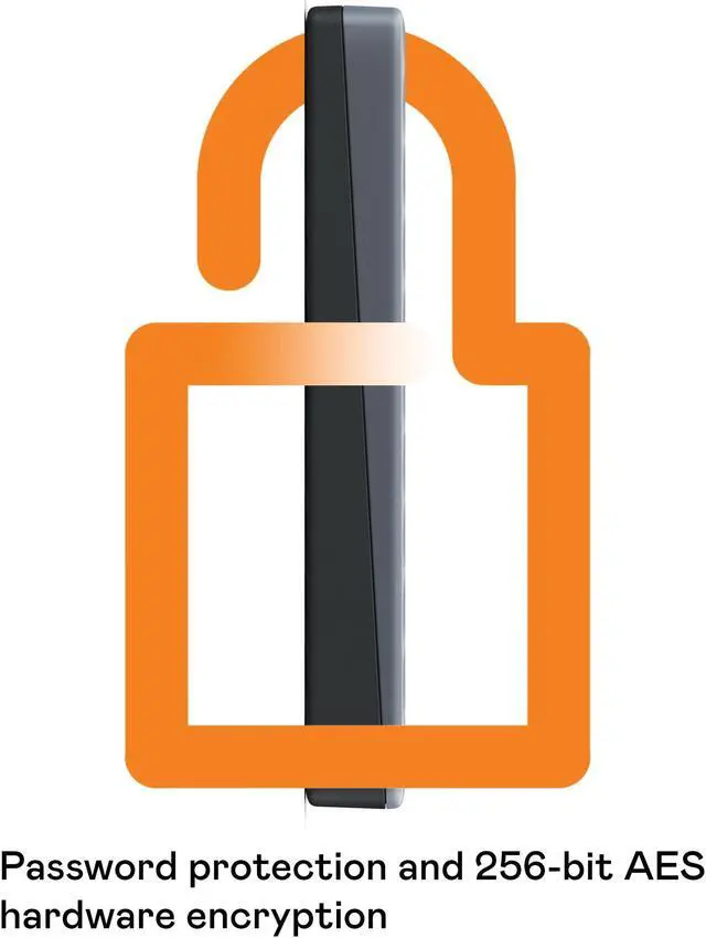Alt view image 4 of 5 - WD 2TB My Passport Portable Hard Drive, Works with USB-C and USB-A, Windows PC, Mac, Chromebook, Gaming Consoles, and Mobile Devices, Backup Software and Password Protection - WDBRMD0020BGY-WESN