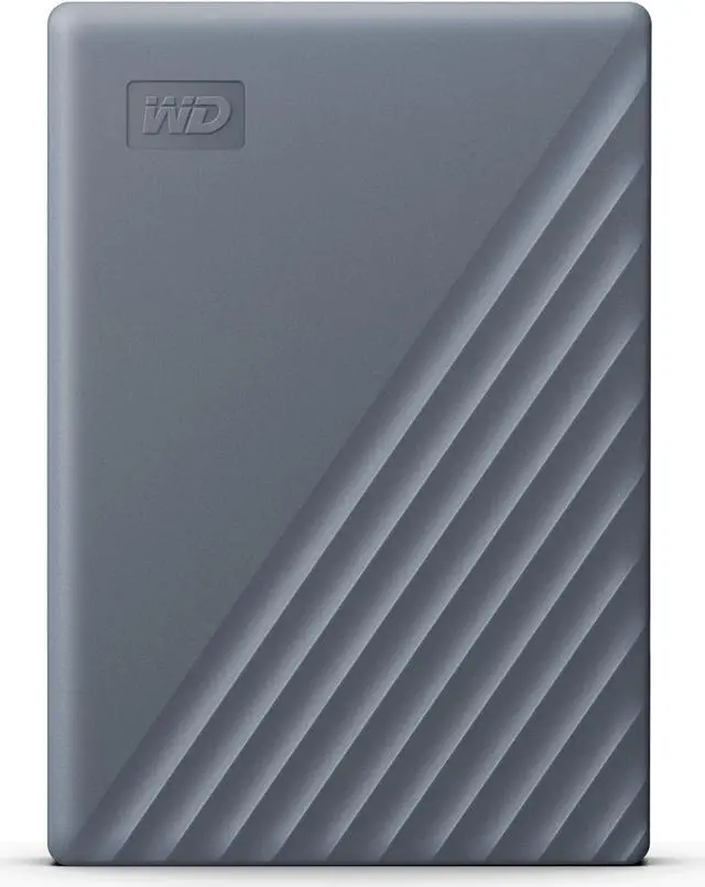 Main image of WD 2TB My Passport Portable Hard Drive, Works with USB-C and USB-A, Windows PC, Mac, Chromebook, Gaming Consoles, and Mobile Devices, Backup Software and Password Protection - WDBRMD0020BGY-WESN