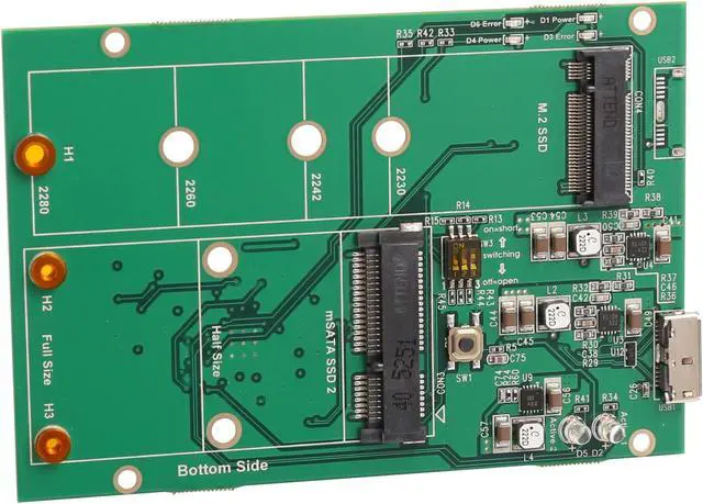 Alt view image 5 of 5 - Syba SY-ADA50098 Micro USB 3.1 mSATA & M.2 Enclosure