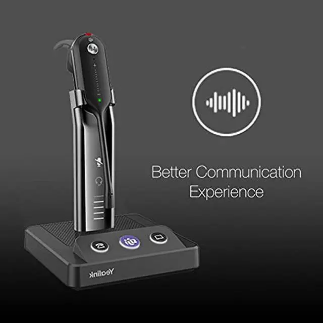 Alt view image 4 of 5 - Global Teck Worldwide GTW Yealink WH63 Mono Convertible Teams Certified Headset, Connects to Deskphone, PC/Mac, Softphones - Works with Teams, Zoom, RingCentral, 8x8, Vonage, Microfiber Included