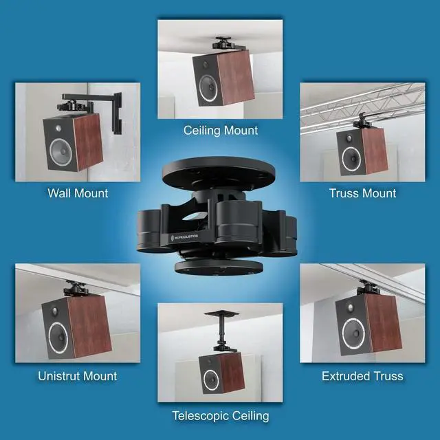 Alt view image 2 of 5 - IsoAcoustics V120 Ceiling and Wall Isolation Mount for Speakers. Max 40 lbs (18.1 kg)