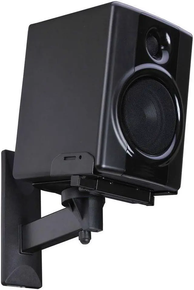 Alt view image 4 of 5 - VideoSecu One Pair of Side Clamping Bookshelf Speaker Mounting Bracket with Swivel and Tilt for Large Surrounding Sound Speakers MS56B 3LH