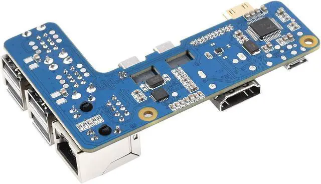 Alt view image 2 of 5 - waveshare Pi Zero to Raspberry Pi 3B/B+ Adapter,Based on Raspberry Pi Zero to Reproduce The Original Appearance of The 3B Series,Alternative Solution for Raspberry Pi 3 Model B/B+