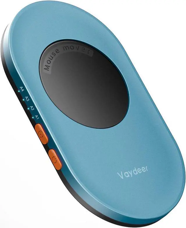 Main image of Vaydeer Ultra Slim Mouse Mover, Air 3 Mouse Jiggler with Adjustable Interval Timer, Undetectable & Noiseless, Simulates Realistic Movement, Driver-Free Shaker for Keeping The PC Active(Light Blue)
