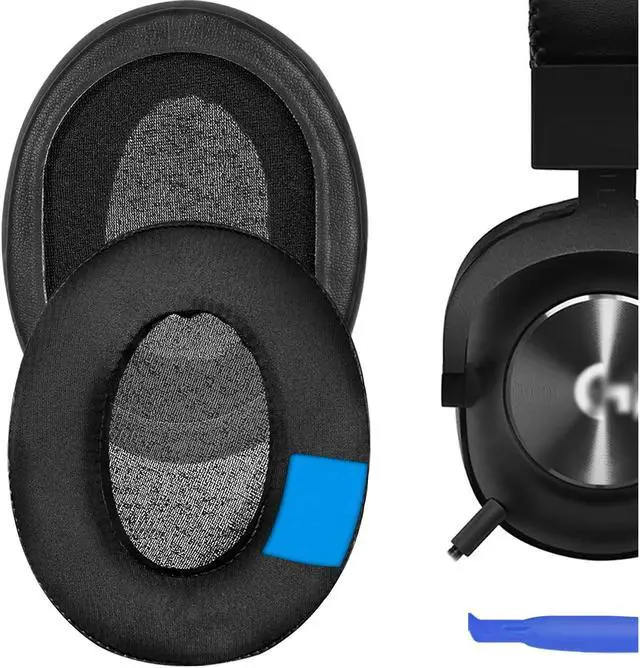 Main image of Geekria PRO Extra Thick Cooling Gel Replacement Ear Pads for Logitech G Pro, G Pro X, G433, G233, G Pro X 2 Headphones Ear Cushions, Headset Earpads, Ear Cups Cover Repair Parts (Black)
