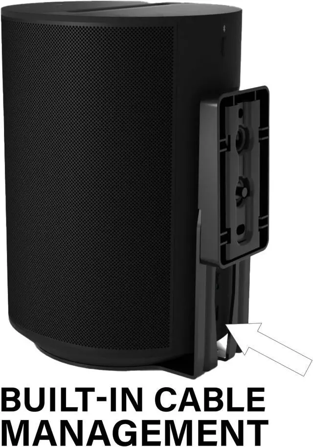 Alt view image 2 of 5 - Sanus Fixed Speaker Wall Mount for Sonos Era 100(tm) (Single) (Black)