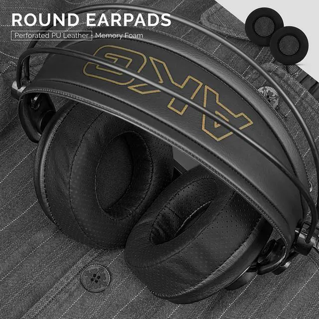 Alt view image 5 of 5 - Brainwavz Round Memory Foam Earpads - Suitable Many Large Headphones - SteelSeries, HD668B, ATH, AKG K553, HifiMan, ATH, Philips, Fostex, Sony Ear Pad & More (Perforated Black)