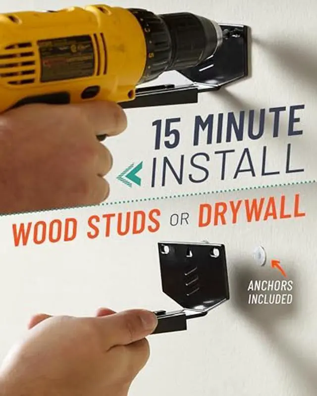 Alt view image 5 of 5 - ECHOGEAR Soundbar Wall Mount Bracket - Works with All Soundbars Including Samsung, Vizio, LG, & More - Depth Adjustable for Dolby Atmos Soundbars