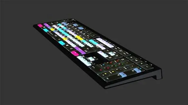 Alt view image 3 of 5 - Logickeyboard Backlit 'Astra2' designed for editing in Blackmagic's DaVinci Resolve on Windows PC * p/n LKB-RESB-A2PC-US