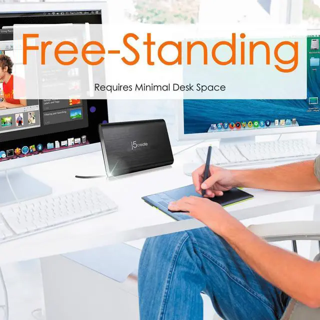 Alt view image 4 of 5 - j5create 3.5 Inch SATA to USB 3.0 External Hard Drive Enclosure