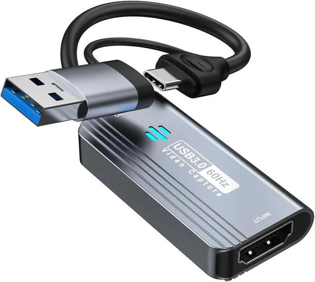 Main image of Papeaso Video Capture Card, 4K HDMI to USB/USB C 3.0 Capture Card, 1080P 60FPS Video Capture Device, for Streaming, Teaching,Gaming, Video conferencing or Live Broadcasting