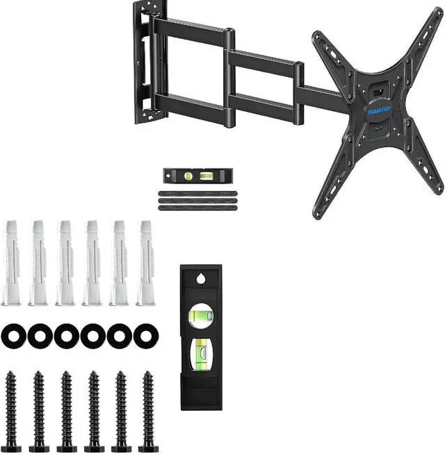 Main image of MOUNTUP MU0041-B Wll Mounting Hardware Kit & MU0057 30'' Long Arm Full Motion TV Wall Mount Bundle