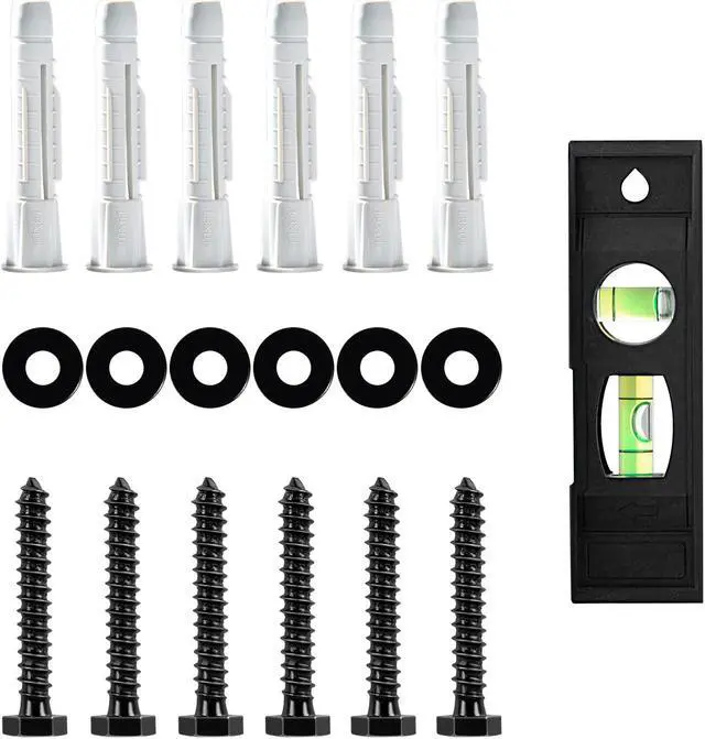 Alt view image 2 of 5 - MOUNTUP MU0041-B Wll Mounting Hardware Kit & MU0057 30'' Long Arm Full Motion TV Wall Mount Bundle