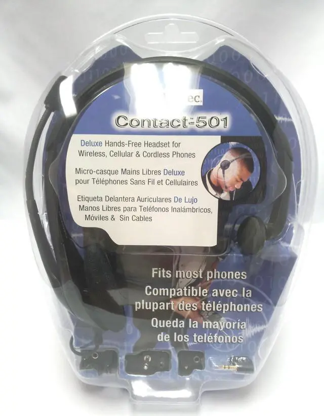 Main image of Labtec Axis-501 Deluxe Mono Headset with Boom Microphone