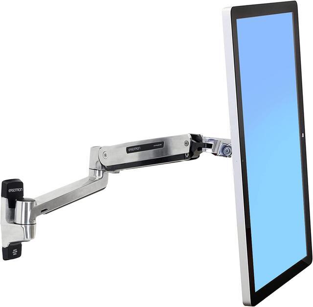 Alt view image 3 of 4 - Ergotron - LX HD Sit-Stand Single Monitor Arm, VESA Wall Mount - for Monitors Up to 49 Inches, 14 to 30 lbs - Polished Aluminum
